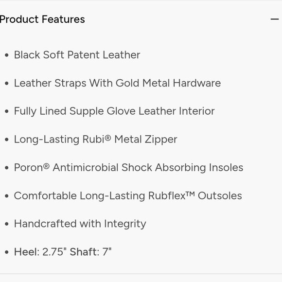 Black Leather Boots from Thursday - Picture 4 of 4